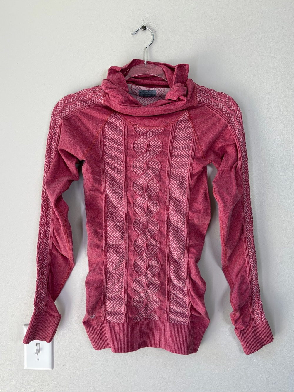 Athleta Comet Seamless Cowl Neck Long Sleeve Top